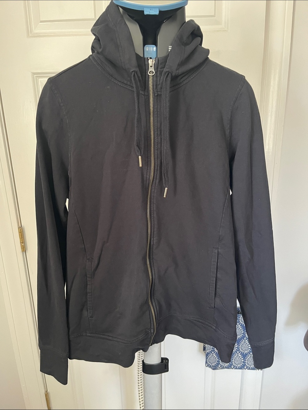 Pact Women's Black Full-Zip Hoodie with Drawstring